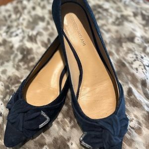 Antonio Melani Navy suede flats